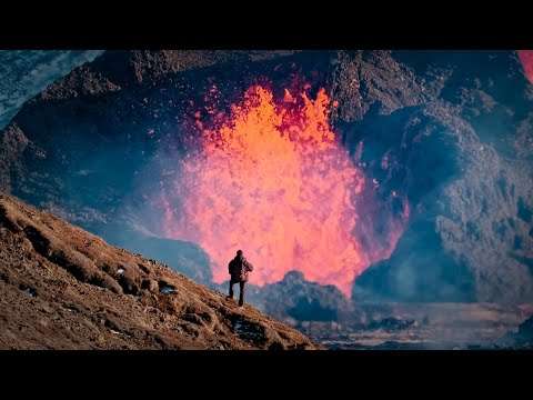 Der Sound von Lava und Magma - Geldingadalur, Iceland 2021 - 4K sound lava