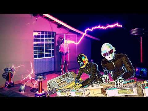 Around the World von Daft Punk auf Tesla Spulen gespielt tesla musik
