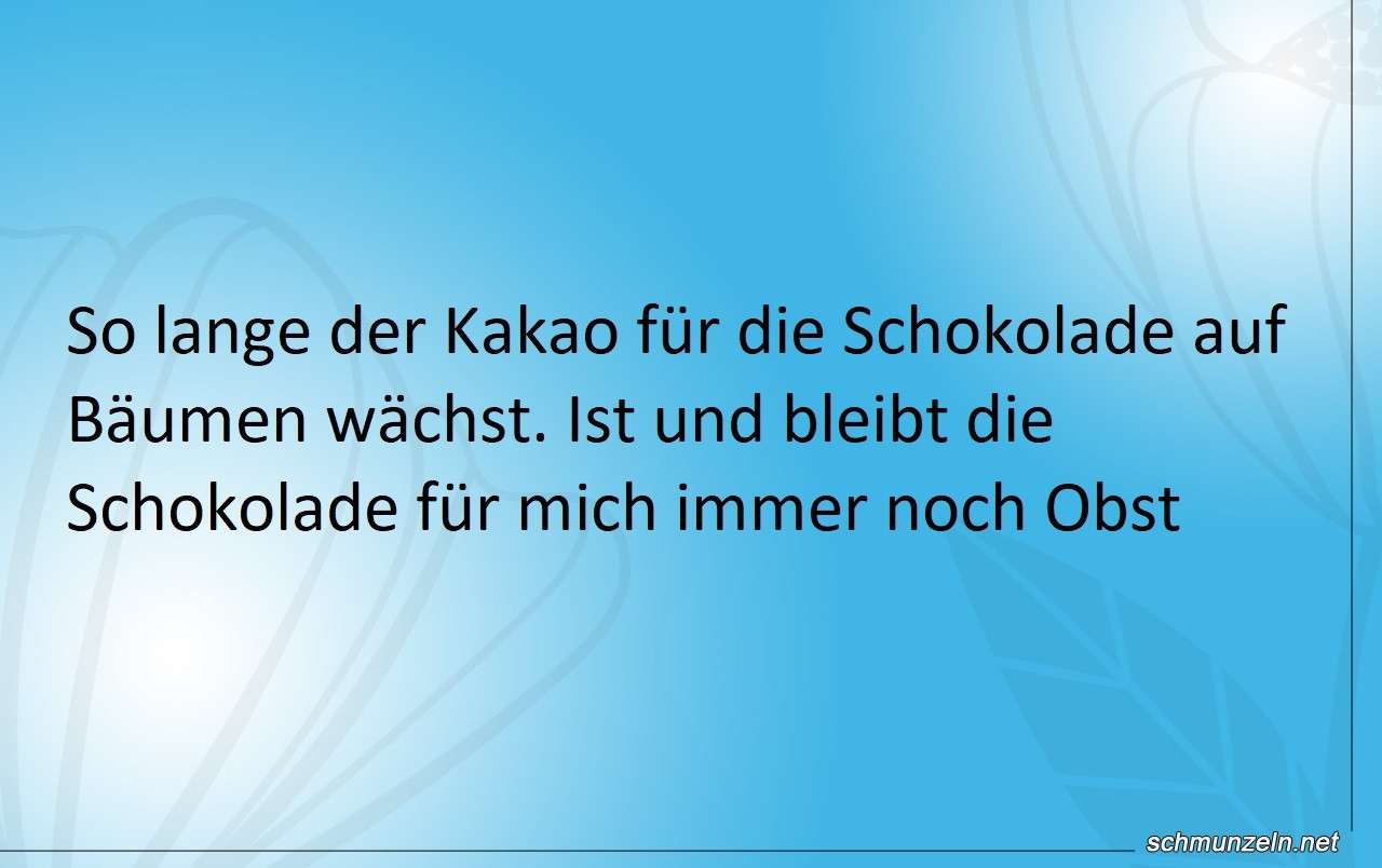 Schokolade ist und bleibt für mich Obst schoko obst