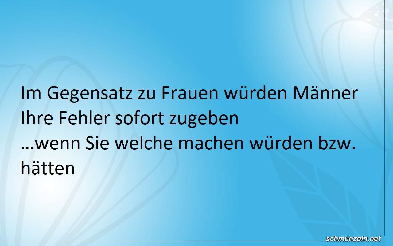 MAENNER FEHLERZUGEBEN