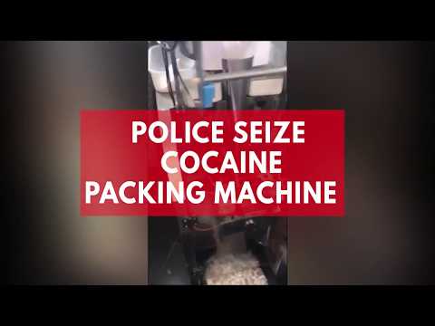 Sao Paulo police seize cocaine packing machine drogen maschine