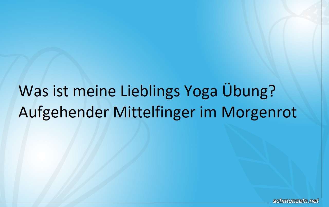 mittelfinger yoga