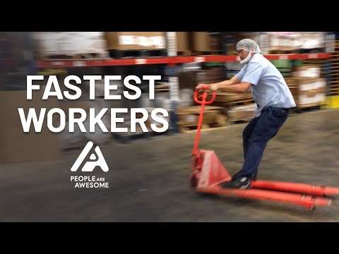 Drifting Forklift And More! | Fast Workers schnelle leute