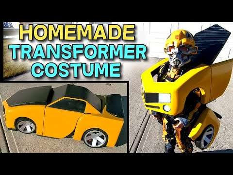 Selbstgemachtes Transformer Kostüm transformer kostuem