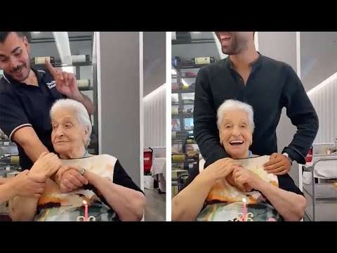 WOMAN CONFUSES WAITER FOR GRANDSON oma enkel