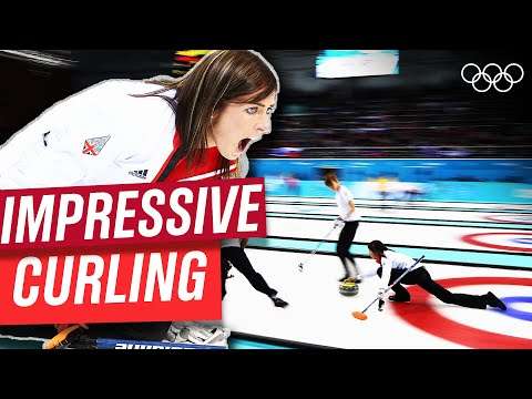The most impressive curling shots in Olympic history 🥌 curling sport