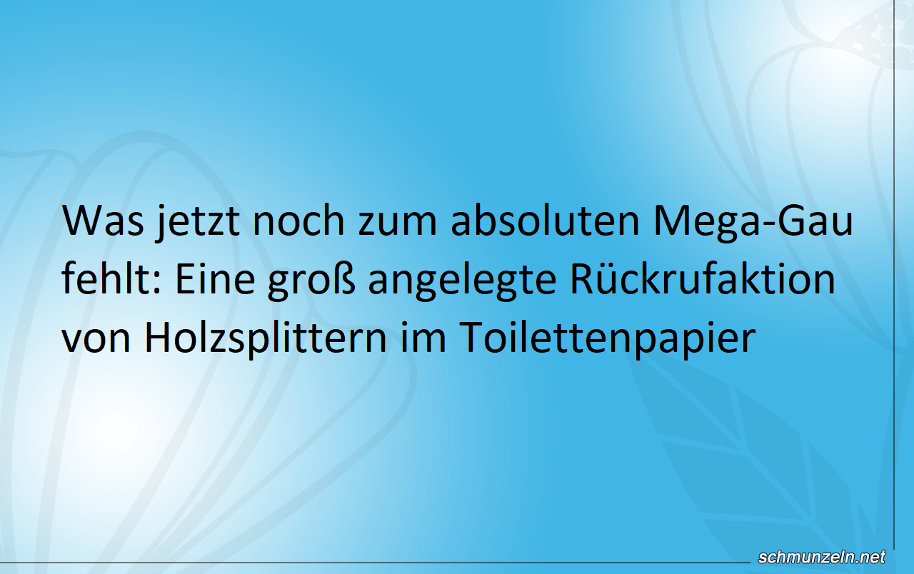 gau toilettenpapier
