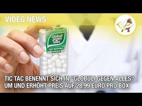 Tic Tac benennt sich in "Globuli gegen alles" um und erhöht Preis auf 28,99 Euro pro Box tic umaendern