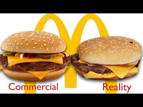 Mc Donalds: Werbung vs. Realität