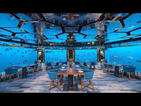 Unterwasser Restaurant auf den Malediven