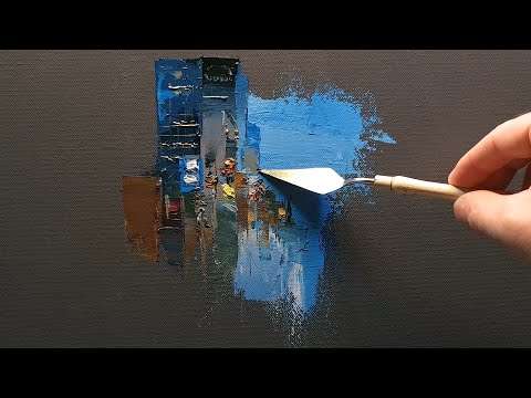 Speedpainting mittels Spachtel schnell malen