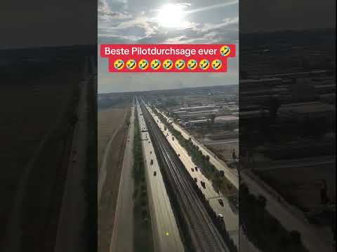 Lustige Durchsage im Flieger vom Piloten flug ansage