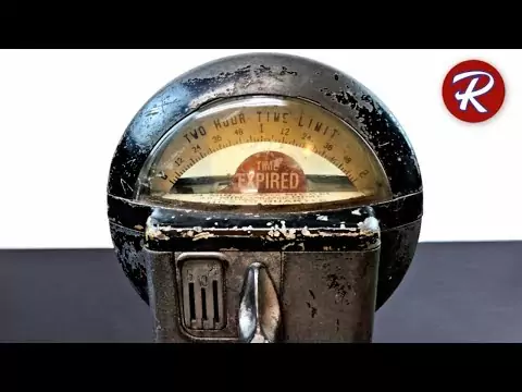 Eine Parkuhr aus den 60ern restauriert parkuhr restaurieren