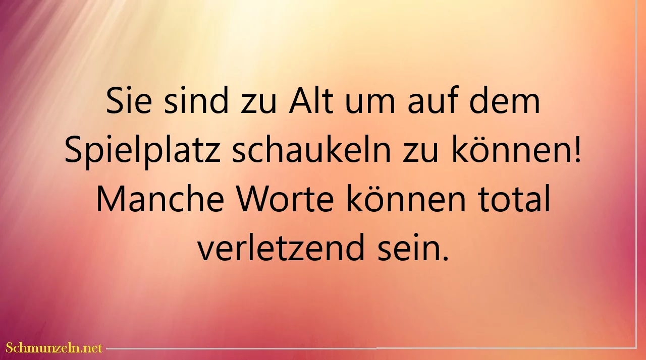 schaukeln weinen