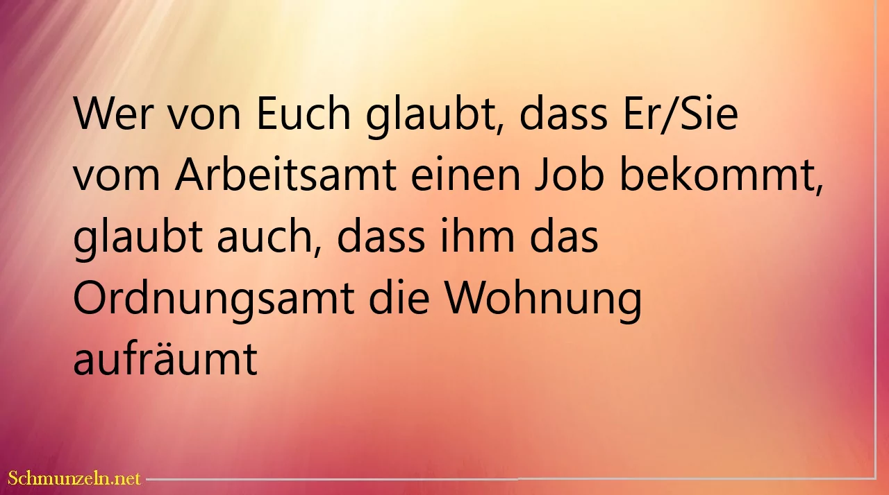 arbeit ordnung