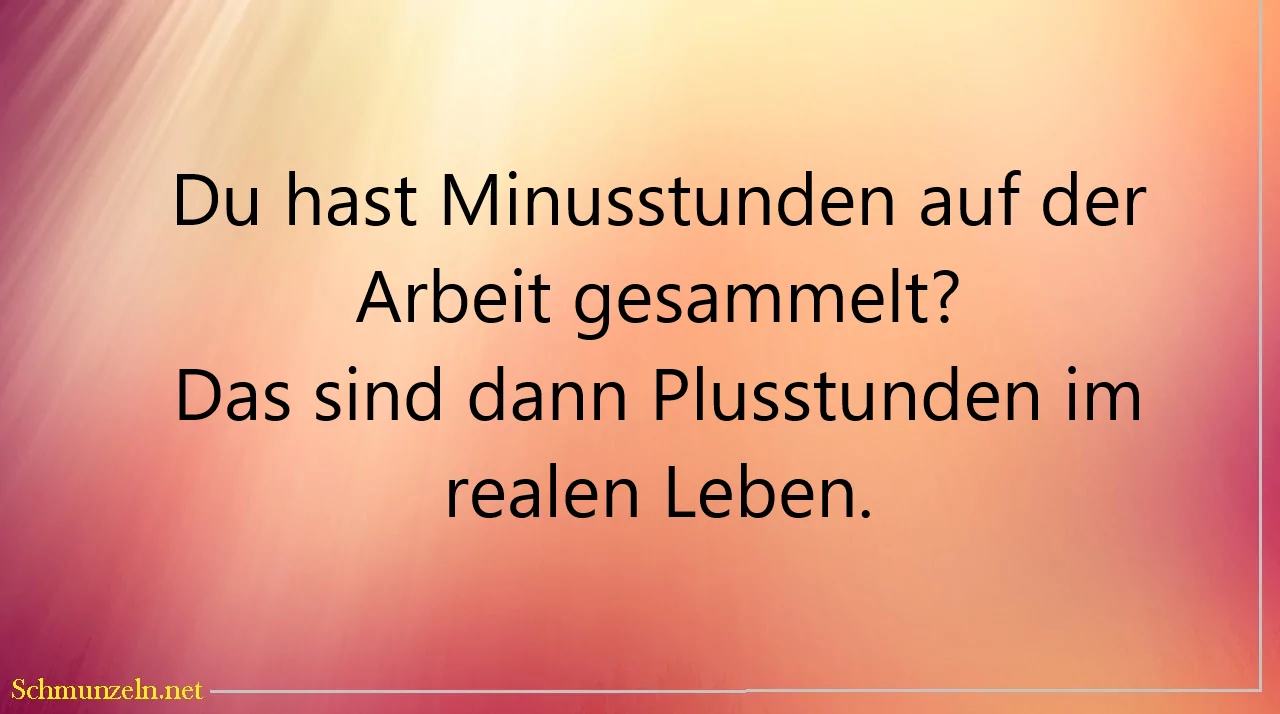 minus plusstunden