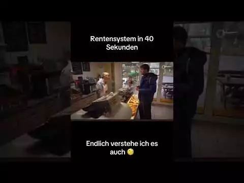 Das Rentensystem in 40 Sekunden erklärt rente erklaert
