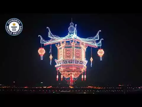 Record-Breaking Drone Show | Guinness World Records record drohnen